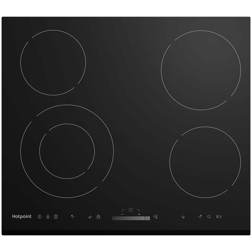 Встраиваемая электрическая варочная панель Hotpoint HR 6T2 B S, черный