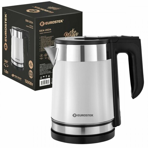 Чайник электр Eurostek EEK-2024 диск 18л 15кВт двойной корпус белый арт 845213 239800₽