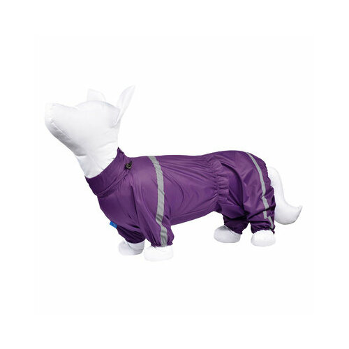 Yami-Yami одежда Дождевик для собак, тёмно-фиолетовый, Корги, на девочку (спинка 50-52 см) лн26ос, 0,095 кг