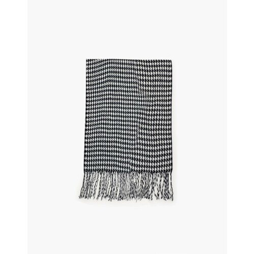 фото Шарф gloria jeans,200х65 см, белый, черный
