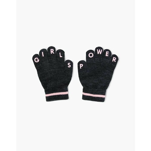 Перчатки Gloria Jeans, размер 2-5л, розовый, серый