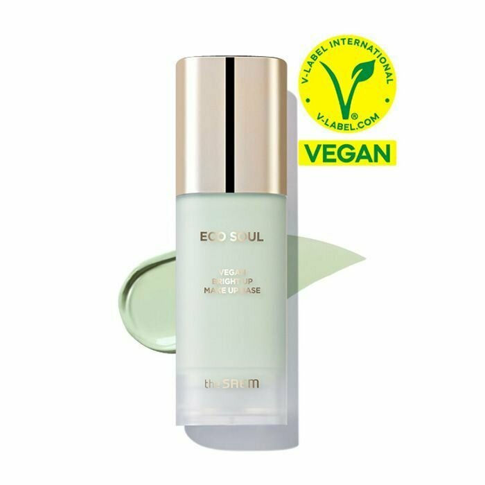 The Saem Веганская база для макияжа для выравнивания тона кожи 50 мл Eco Soul Vegan Bright Up Makeup Base SPF30, тон 01 Mint