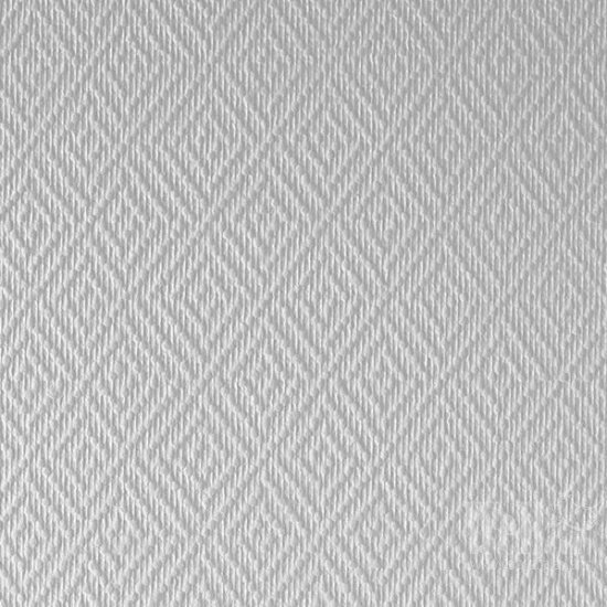 Стеклообои Wellton Optima Ромб, 1 x 25 м, белые