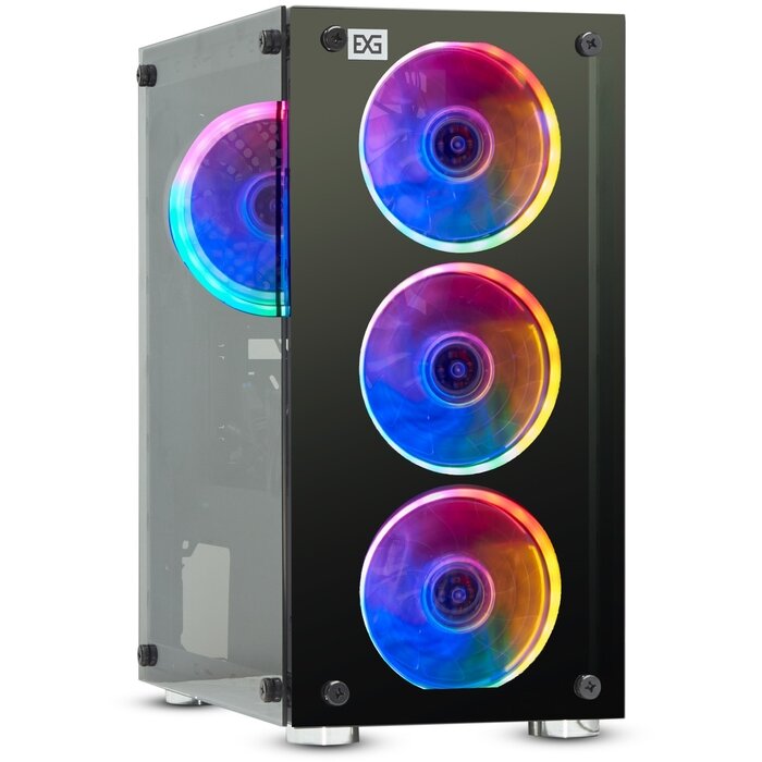 Корпус Minitower Exegate Mistery X2 mATX, без БП, черный EX294382RUS