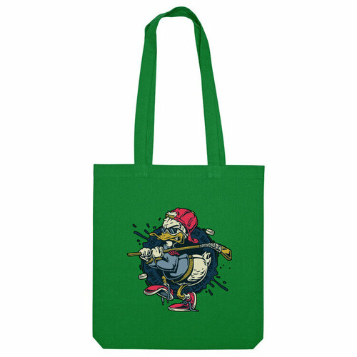 фото Сумка шоппер us basic, зеленый