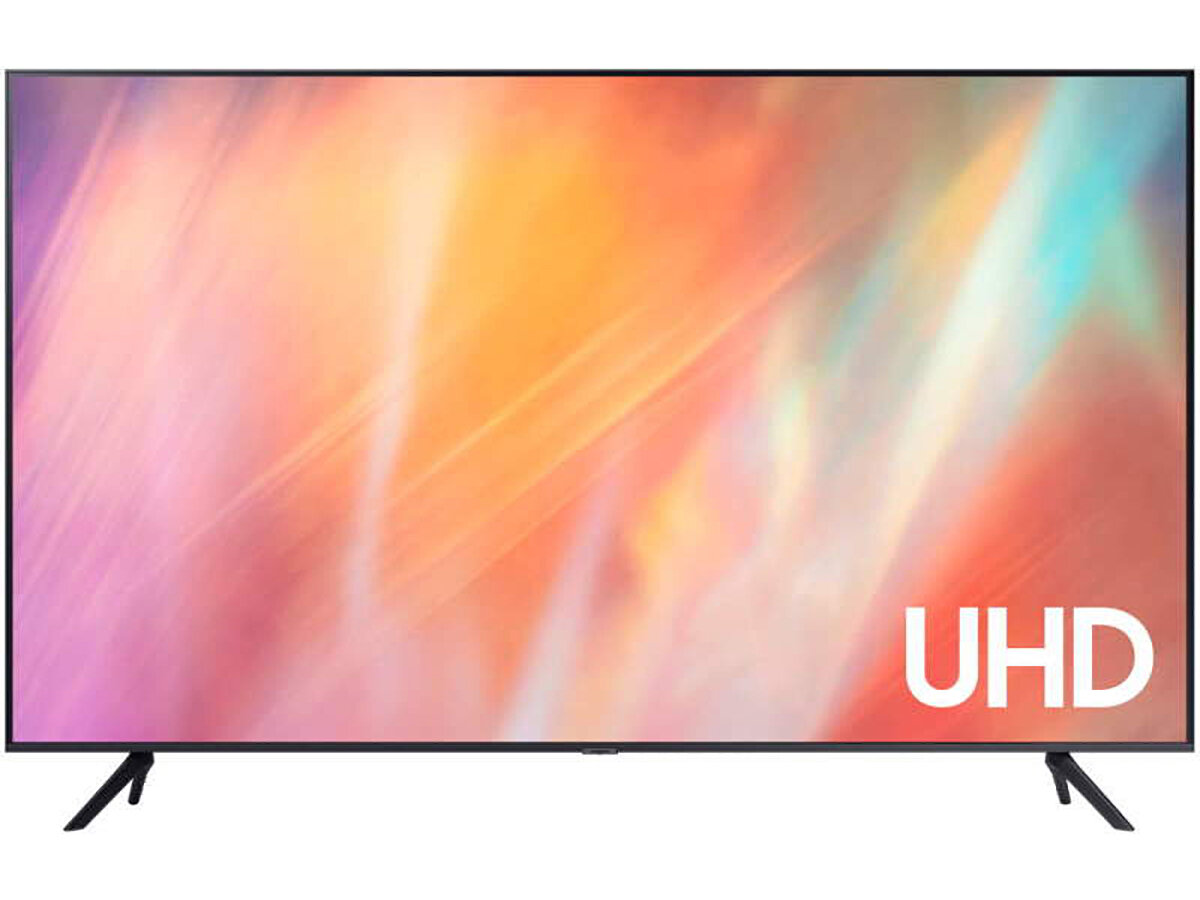 Телевизор Samsung 55 UHD, Smart TV, Звук (20Вт (2x10 Вт), 3xHDMI, 1xUSB, 1xRJ-45, Титан UE55AU7101UCCE