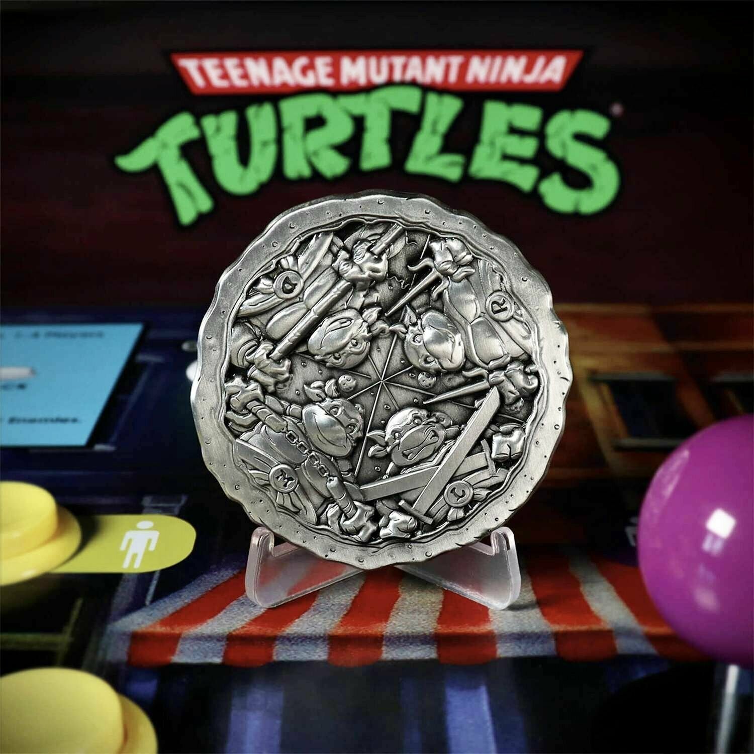 Медальон пицца Черепашки Ниндзя Teenage Mutant Ninja Turtles ограниченное издание, Англия