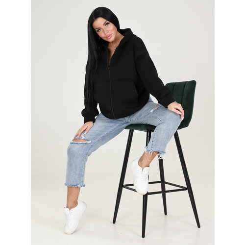 фото Толстовка ivcapriz, размер 50, черный