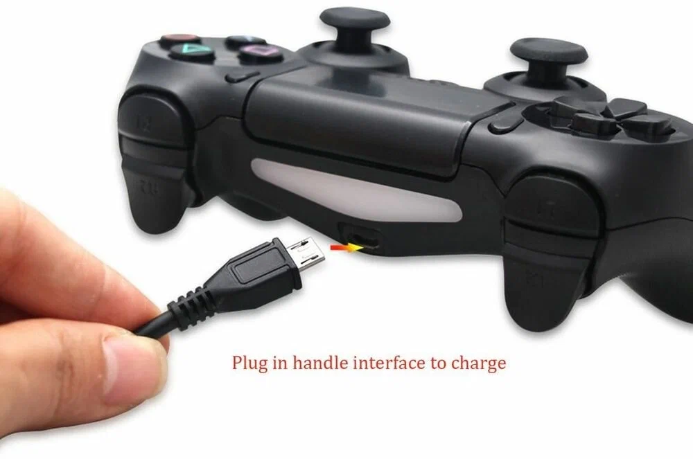 Зарядный кабель для геймпада джойстика PS4/PS4 Pro/PS4 Slim - 2 метра — фото 1