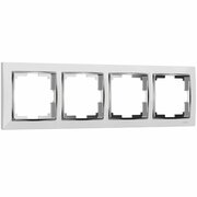 Werkel Snabb WL03-Frame-04-white/W0041901 (белый, хром) Рамка на 4 поста