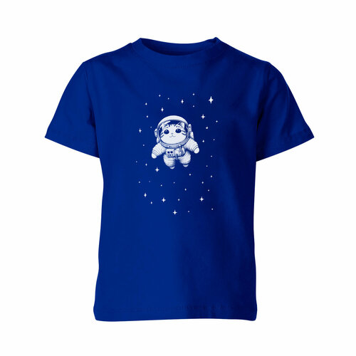 Футболка Us Basic, размер 6, синий детская футболка корги в космосе 152 синий