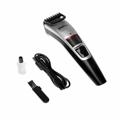 Триммер для волос Sakura SA-5529LG для бородыусов 05-10 мм АКБ серебристо-чёрный комплект из 2 шт 347900₽