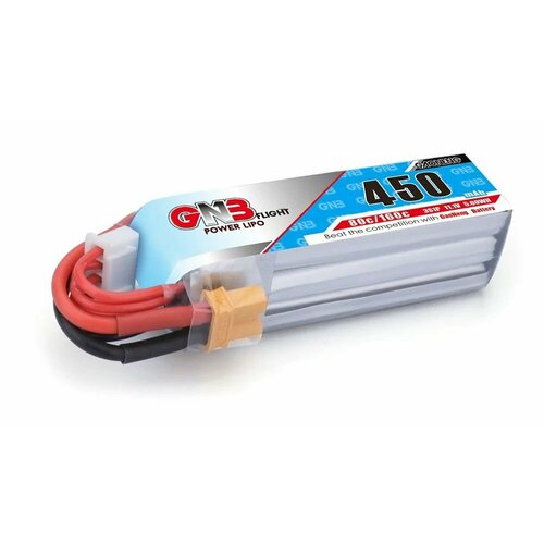 Аккумулятор GNB 450мАч 3S 80C LiPo XT30 gaoneng gnb 450mah 2s 7 6 v 3s 11 4 v 4s 15 2 v hv 80c 160c длинный тип lipo батарея для fpv дрона rc вертолета квадрокоптера запчасти