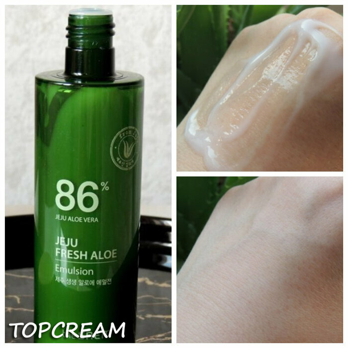 Эмульсия для лица увлажняющая с алоэ The Saem Jeju Fresh Aloe Emulsion I 155 мл - фото №5