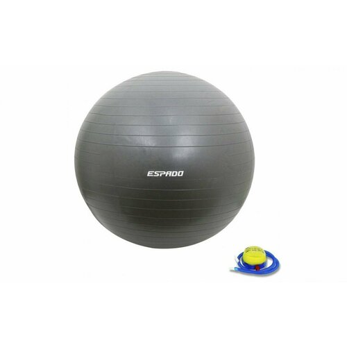Мяч гимнастический ESPADO 55см, (серый), ES2111 1/10 гимнастический мяч тривес м 155 игольчатый 55см