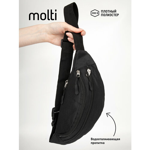 фото Сумка поясная molti, черный