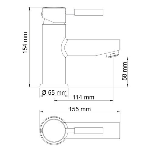 Смеситель для раковины WasserKRAFT Wern 4203 9061134 - фото №6