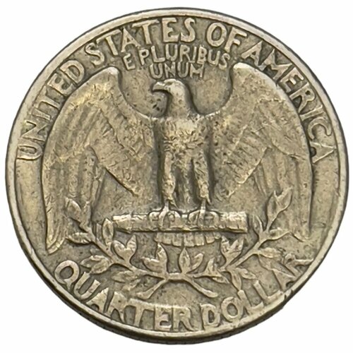 США 25 центов (1/4 доллара) 1966 г. (Quarter, Вашингтон) сша 25 центов квотер 1 4 доллара quarter dollar 1902 barber quarter без отметки монетного двора