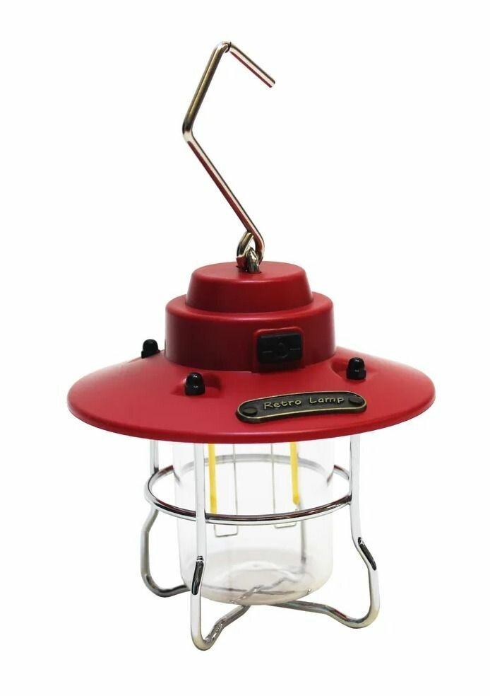 фото Фонарь кемпинговый подвесной аккумуляторный портативный фонарь ретро стиль, винтажный светильник