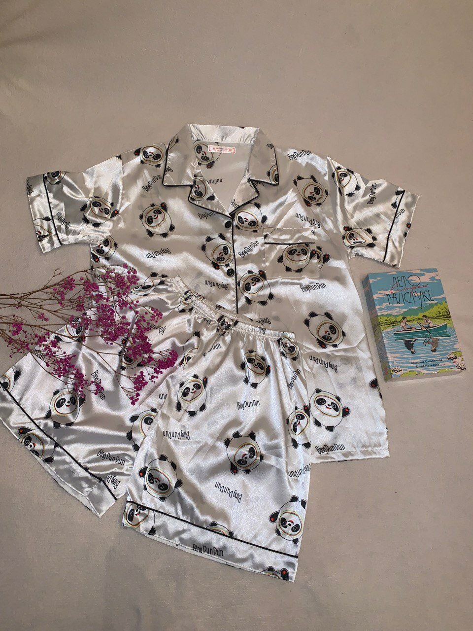 Пижама "Шелк" женская с шортами, размер XXXL - фотография № 1