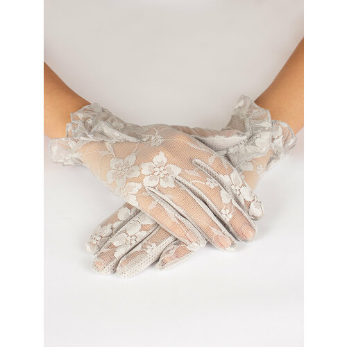 фото Перчатки kamukamu, размер 7, серый