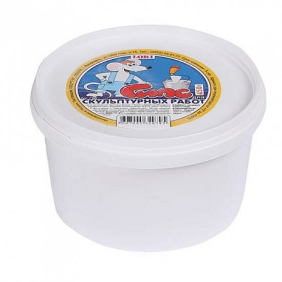 Гипс для скульптурных работ 450 гр белый