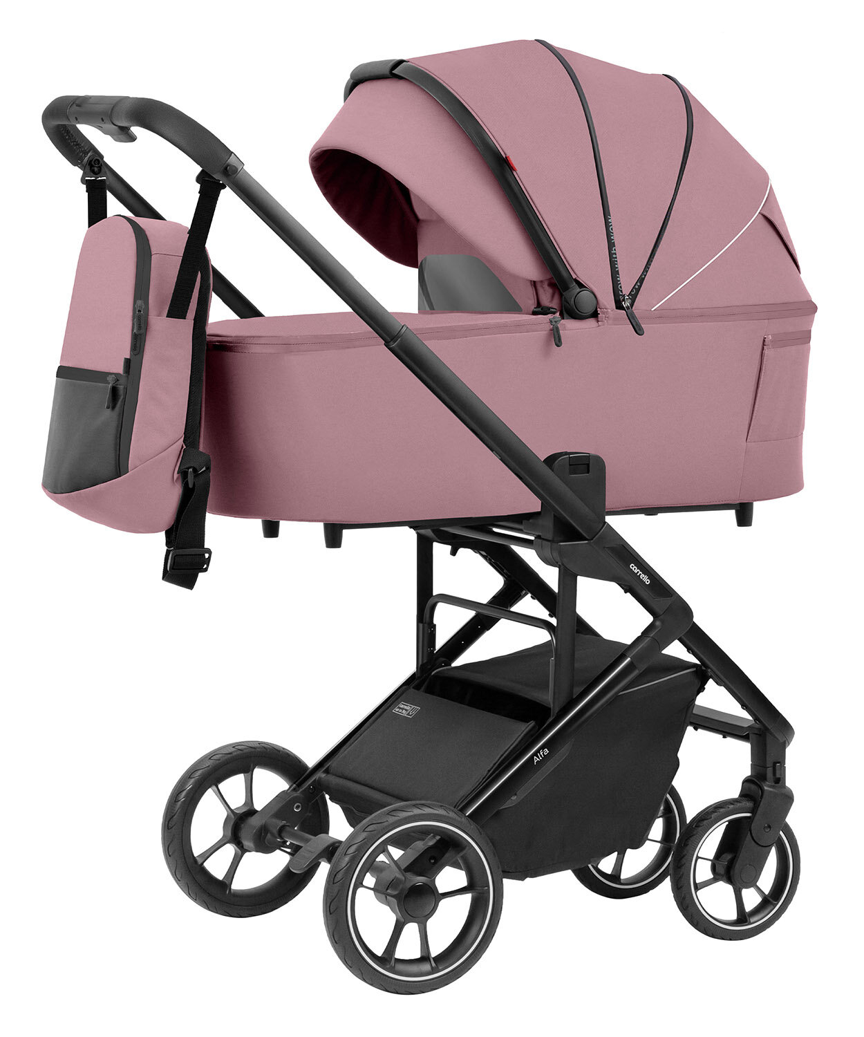 Коляска 2 в 1 Carrello Alfa CRL-6507 Rouge Pink