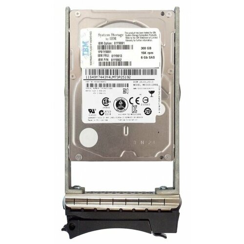 Жесткий диск IBM 81Y9902 300Gb 15000 SAS 25 HDD 1961000₽