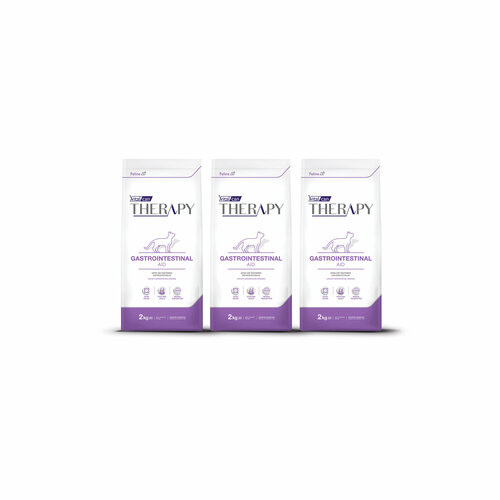 Vitalcan Therapy Feline Gastrointestinal Aid для кошек всех возрастов, при болезнях ЖКТ, 2 кг х 3 шт.