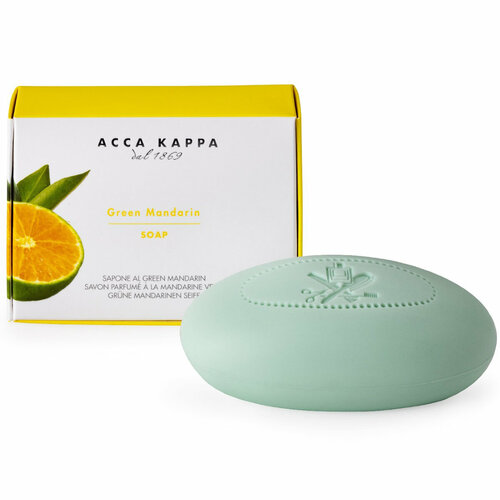 Мыло туалетное Acca Kappa Green Mandarin Soap, 150 гр