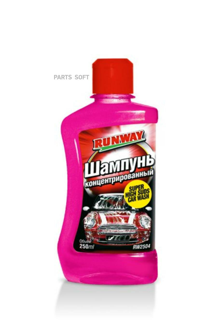 RUNWAY RW2504 Автошампунь для ручной мойки RUNWAY 0.25 л концентрат вишня