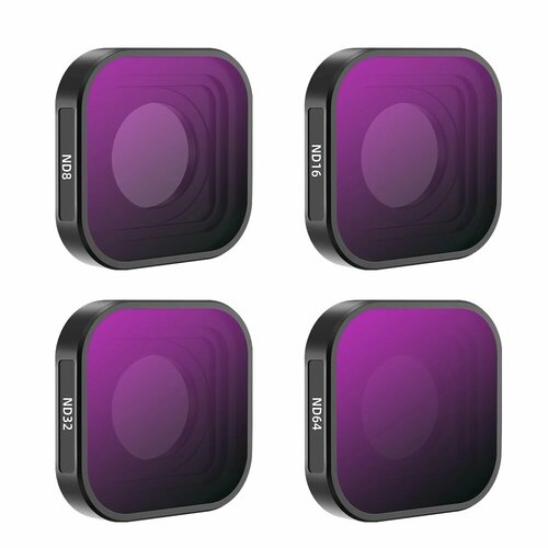 BRDRC Фильтры ND для GoPro Hero 9/10/11/12, CPL ND8 16 32