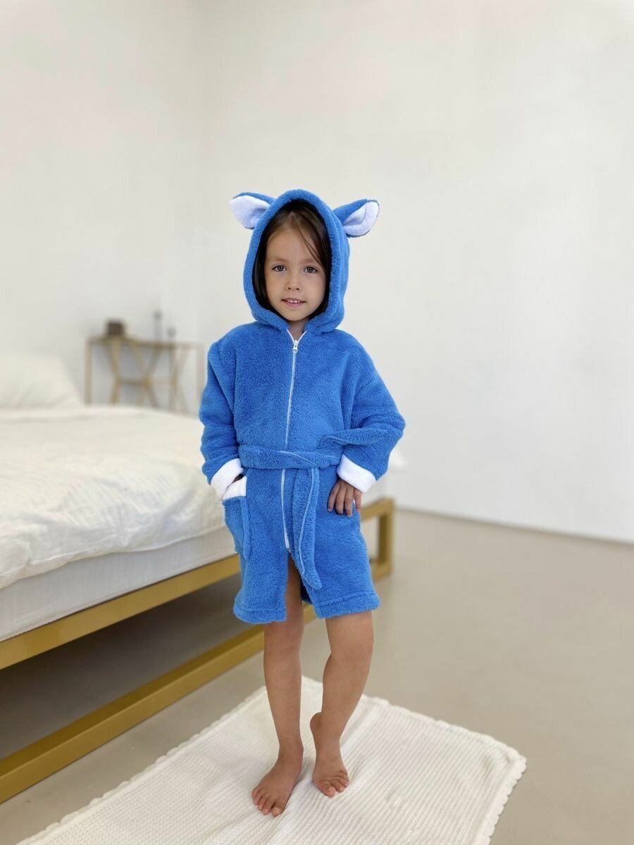 Халат ЛАРИТА, размер 28, голубой