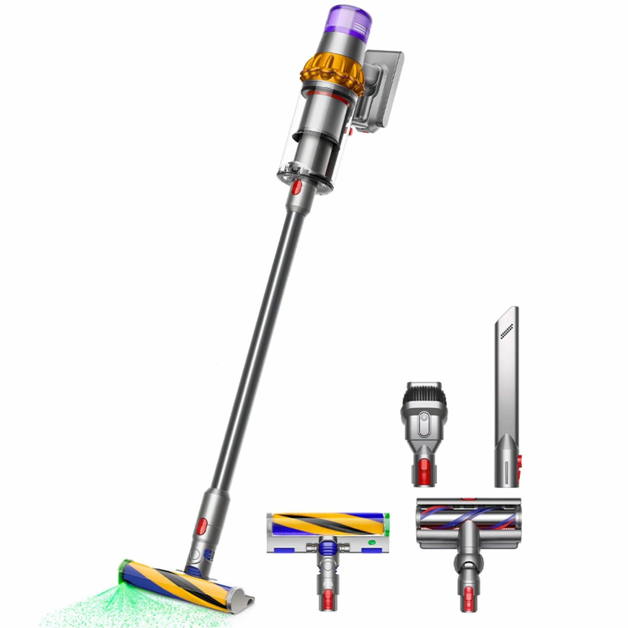 Пылесос Dyson V15 Detect Absolute (SV47) EU, yellow/nickel, наша вилка (РФ)(446986-01)