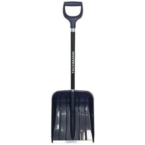 Компактная лопата Fachmann 05.015 с алюминиевым черенком, D образной ручкой, темно синий, 340мм