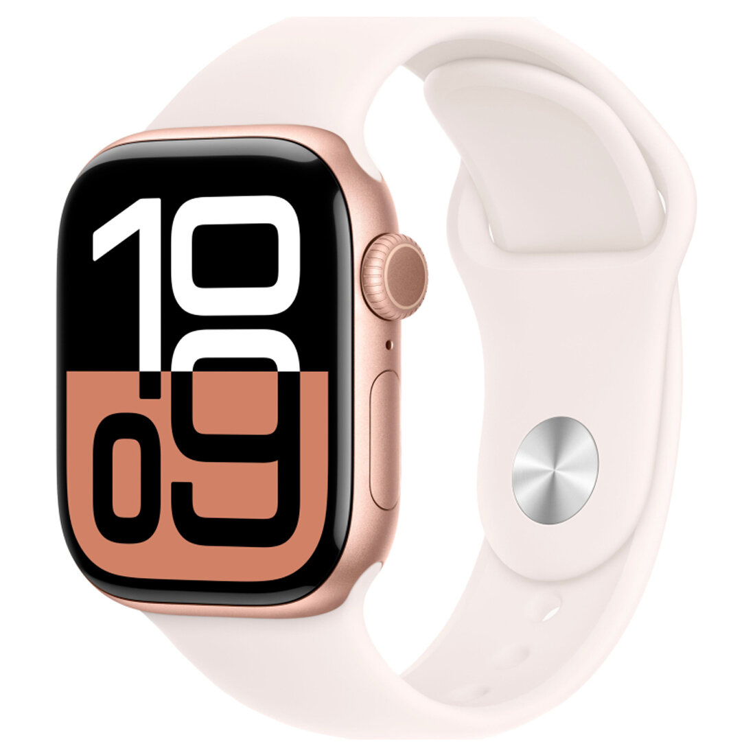 Умные часы Apple Watch Series 10 42mm Rose Gold Aluminum Case with Light Blush Sport Band (S/M)