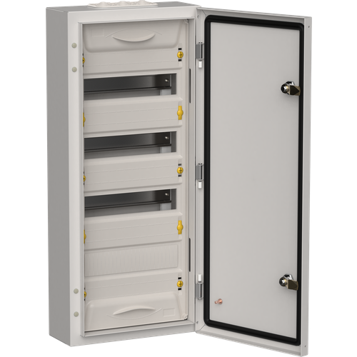 Щит распределительный ЩРн TITAN 5, ЩРн 48 модулей (1х48) 710х310х140мм IP54 серый модулей (одна дверь) ИЭК