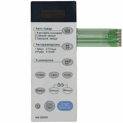 LG 3720W0D257G Сенсорная панель управления СВЧ печи MS-2042H