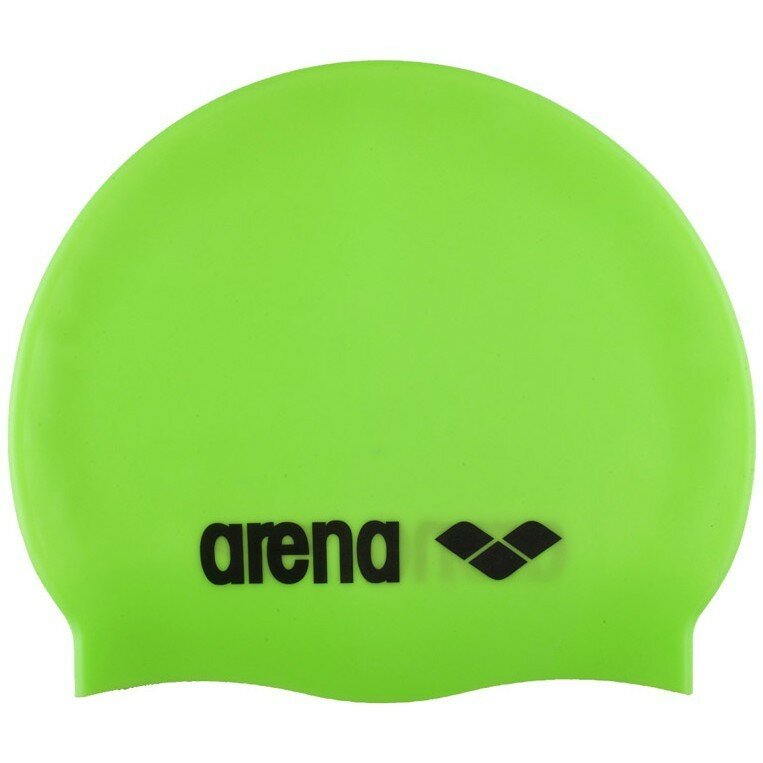 Шапочка для плавания Arena Classic Silicone (065: acid lime-black)
