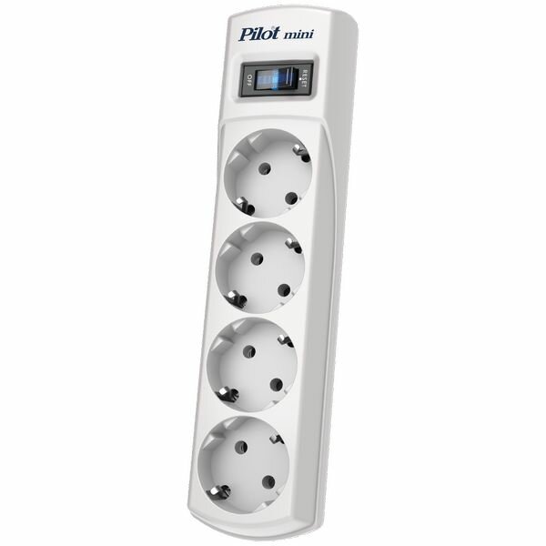 Zis Pilot Mini 4 Sockets 3m White 128