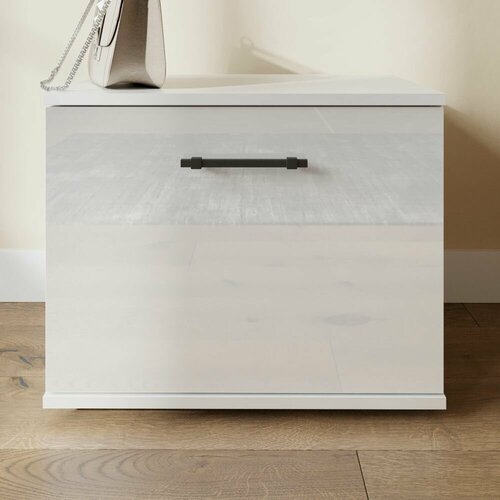 Обувница напольная для прихожей тумба для обуви Принцесса Мелания Белый 550х402х520 мм 2300₽