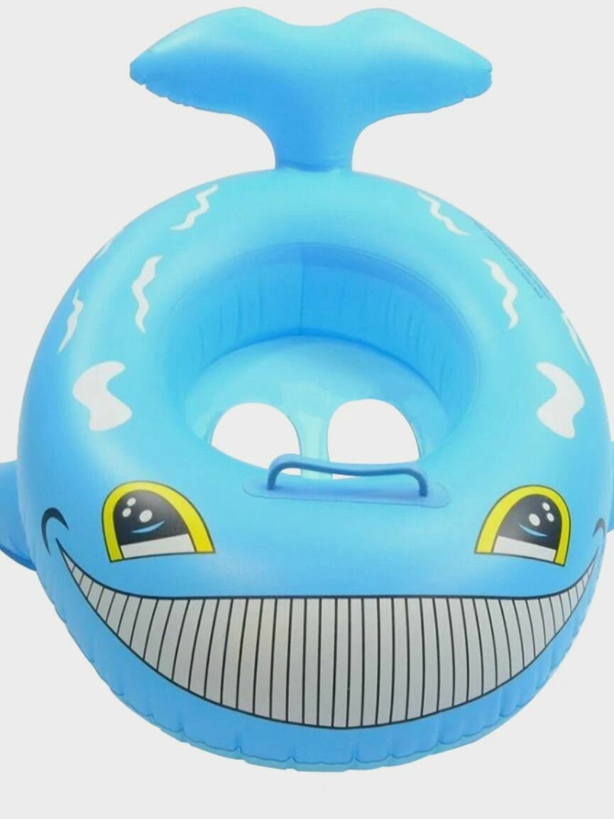 Надувной плавательный детский круг с ножками 