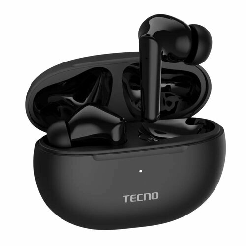 Беспроводные наушники Tecno Buds3 с микрофоном защита от влаги чёрные 3580₽