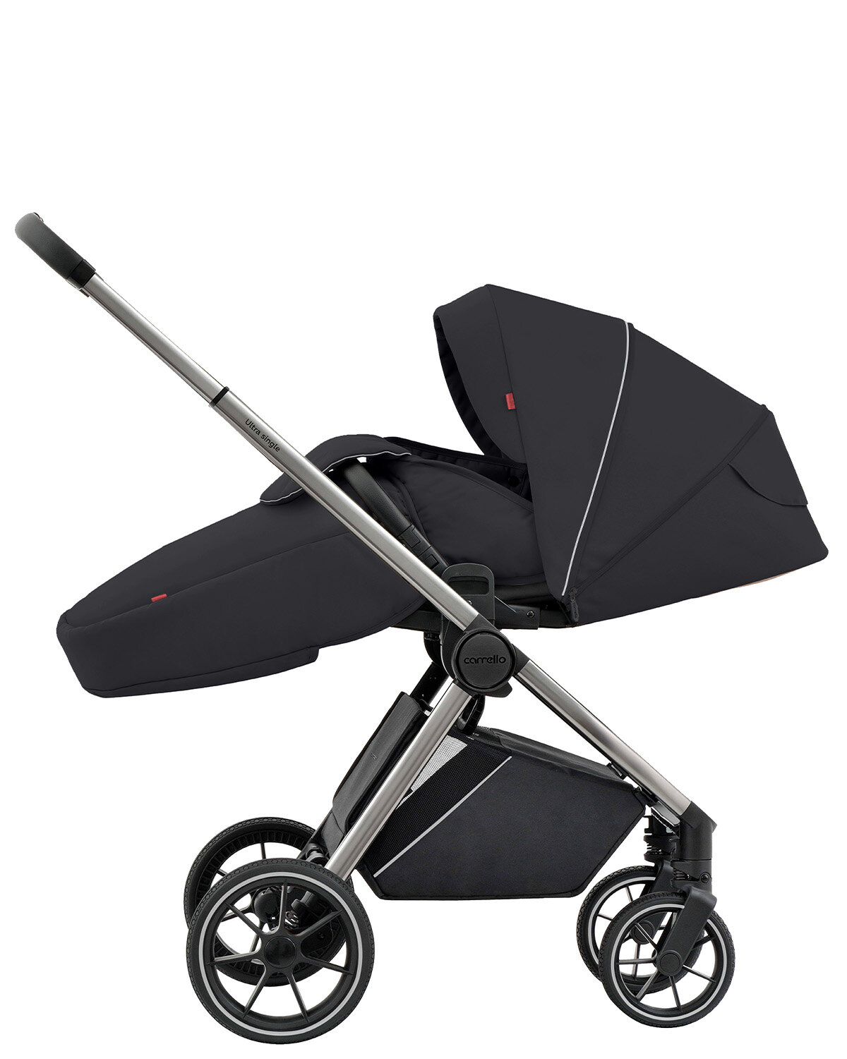 Прогулочная коляска CARRELLO Ultra CRL-5525 Power Black переставной блок — фото 1