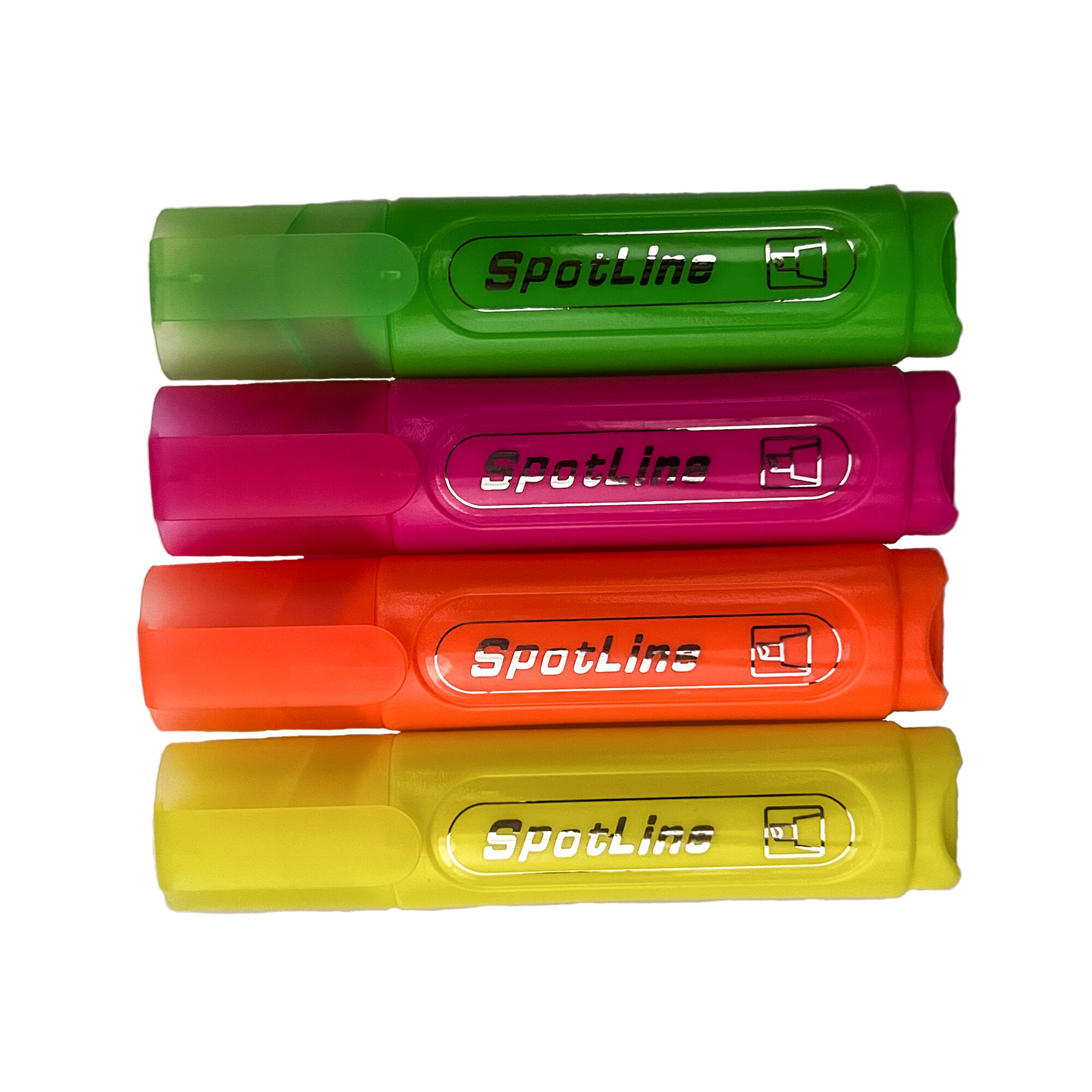 Маркеры Marker "SPOTLINE", овальный корпус, быстросохнущие, 4 цвета в комплекте