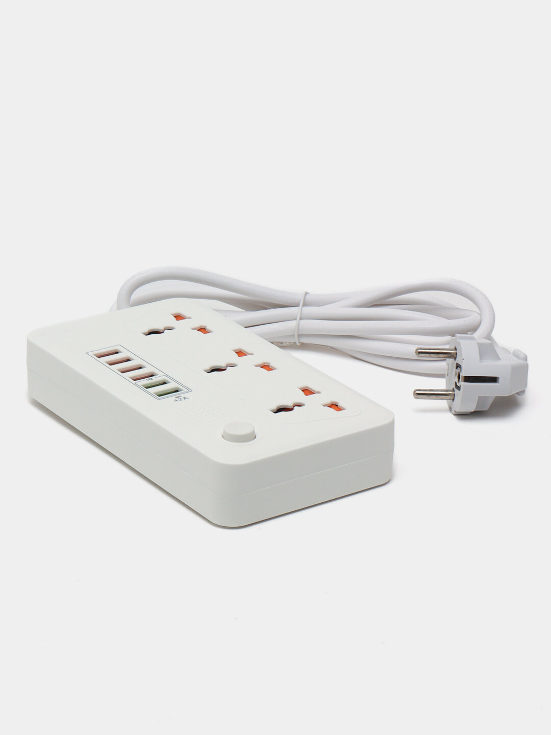 Сетевой фильтр пилот удлинитель Inkax BKL- 18 2500W 3 розеток 6 USB