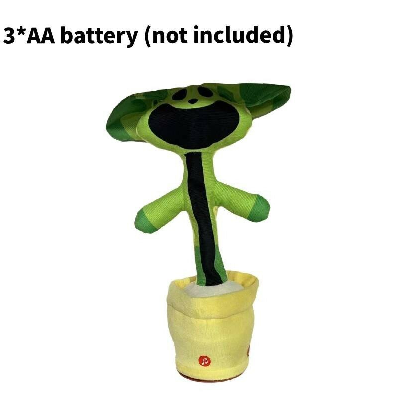 Поющий, танцующий и записывающий плюшевый мишка Boppy, идеален для детей и коллекционеров, зеленый, с батарейками