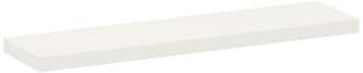 Полка настенная экен со скрытым креплением, ШхГхВ 120х30х5см лхдф, сотовое наполнение, белая