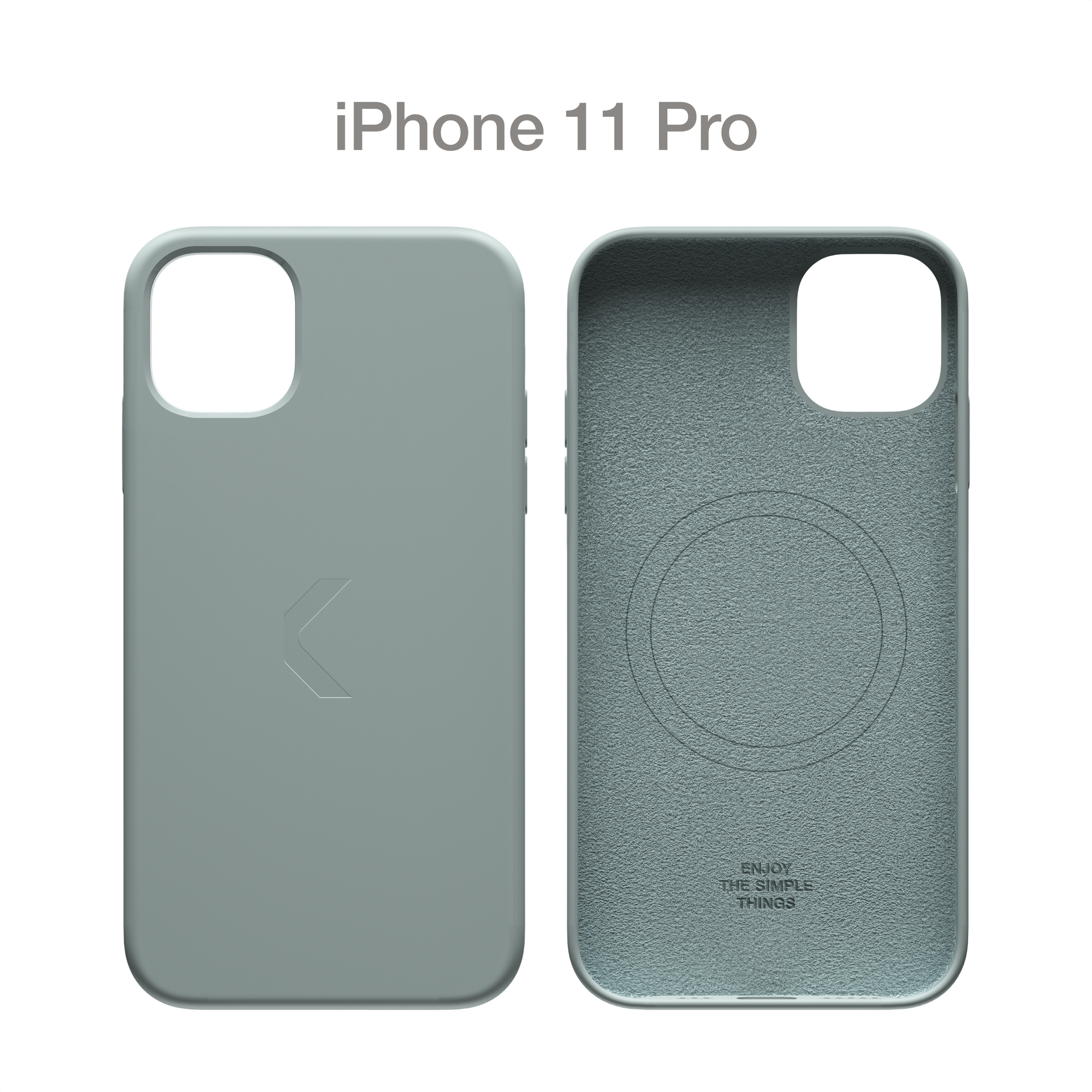 Силиконовый чехол COMMO Shield Case для iPhone 11 Pro с поддержкой беспроводной зарядки, Commo Gray