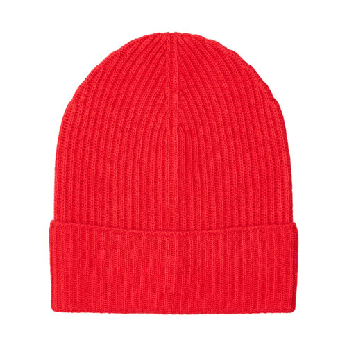 Шапка UNITED COLORS OF BENETTON, демисезон/зима, шерсть, утепленная, размер One Size, красный